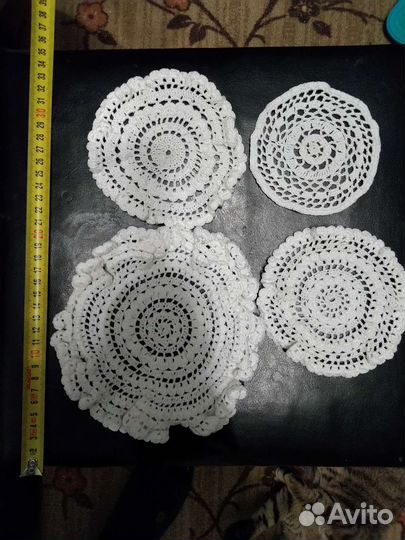 Подставки вязаная салфетка