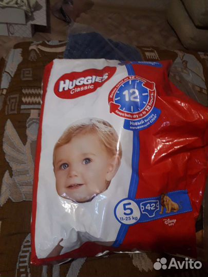 Подгузники huggies 5