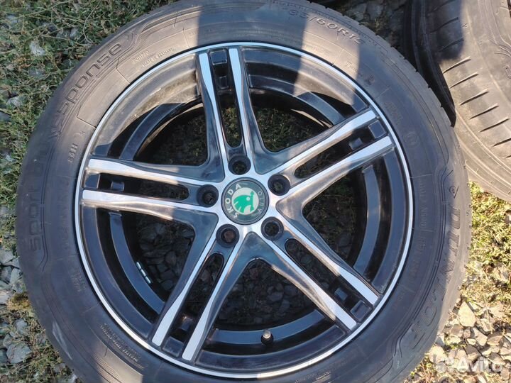 Литые диски r15 на skoda rapid бу