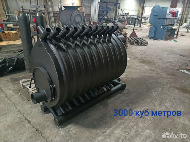 Печи отопительные булерьян 4мм от 100мкуб-3000мкуб