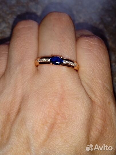 Позолоченное колечко 18 и 19 размер