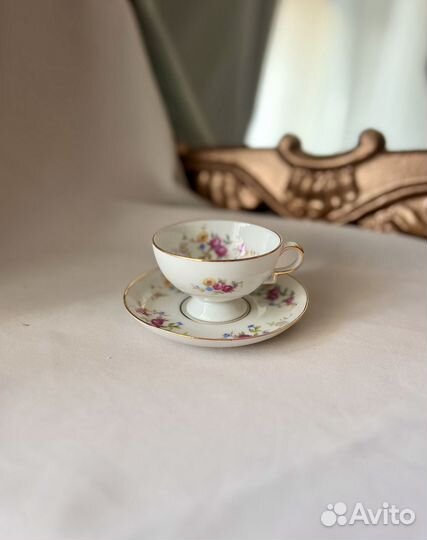 Кофейная пара мокко фарфор винтаж Германия