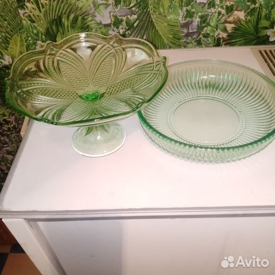 Фруктовница на ножке СССР