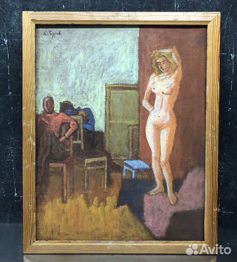 Картина «Натурщица» К.П.Буров 50х40