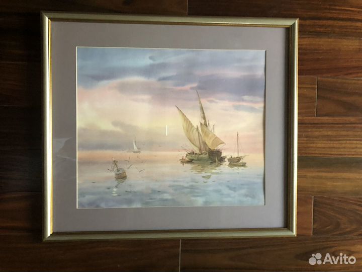 Картина «Вечерние парусники» В. Ростовский