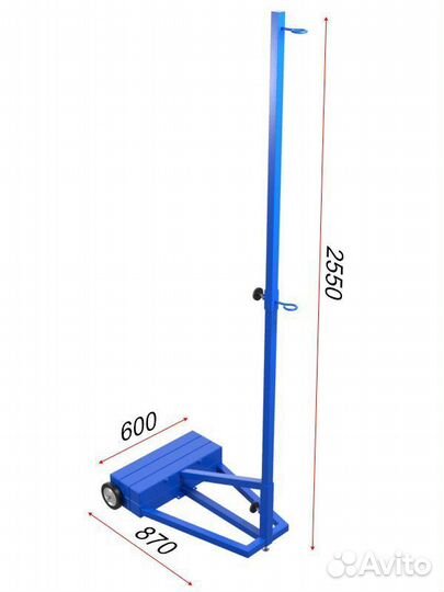 Волейбольные универсальные стойки мобильные 03.1