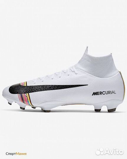 Бутсы Nike Mercurial Superfly VI Pro CR7 FG белый