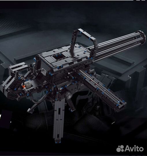 Конструктор пулемет гатлинга совместим с Lego