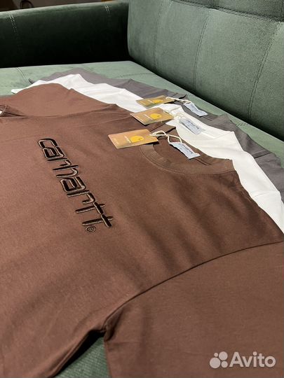 Футболка Carhartt коричневая 3XL