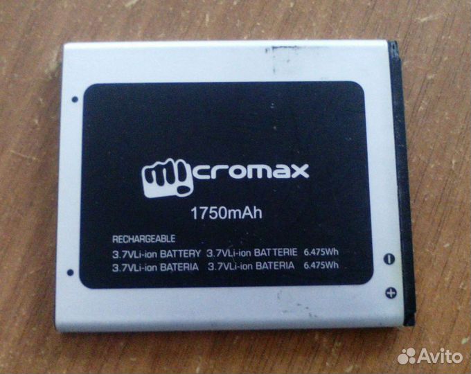 Аккумулятор (акб, батарея) Micromax