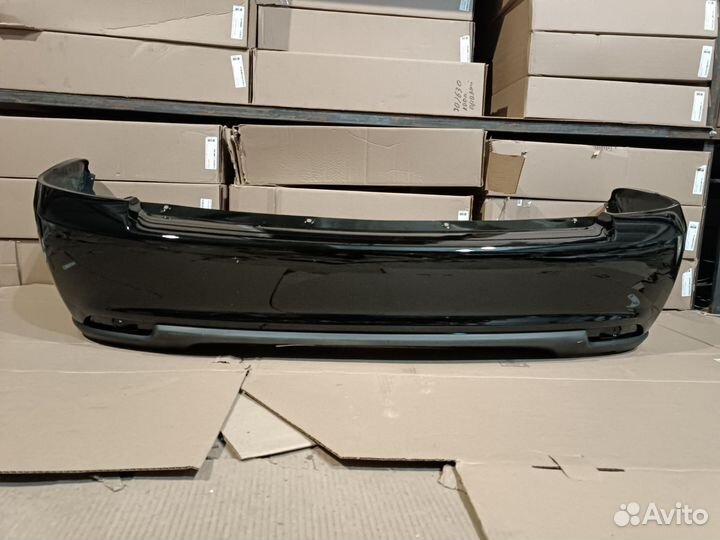 Бампер задний приора хэтчбек сине черный (космос )