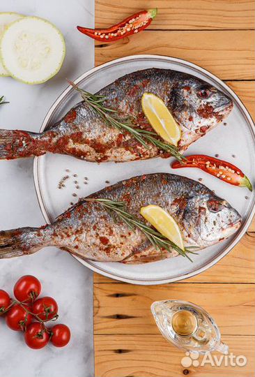 Дорадо маринованная в оливковом масле с итальянски