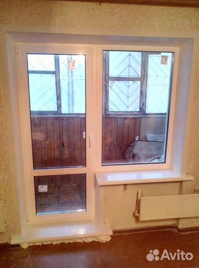 Выход на балкон с завода