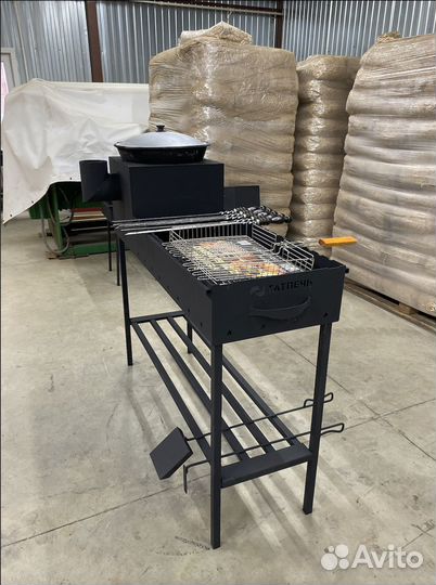 Мангал с печью под казан / В наличии