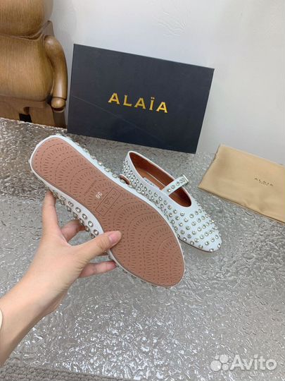 Балетки Alaia с камнями размеры 35-42