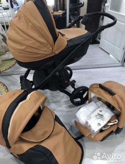 Коляска Adamex Barletta Deluxe Karbon 3 в 1