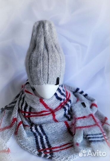 Шапка/бактус-косынка/варежки