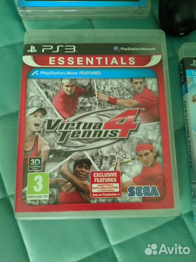 Комплект 2 Ps Move Playstation 3 + игры + камера