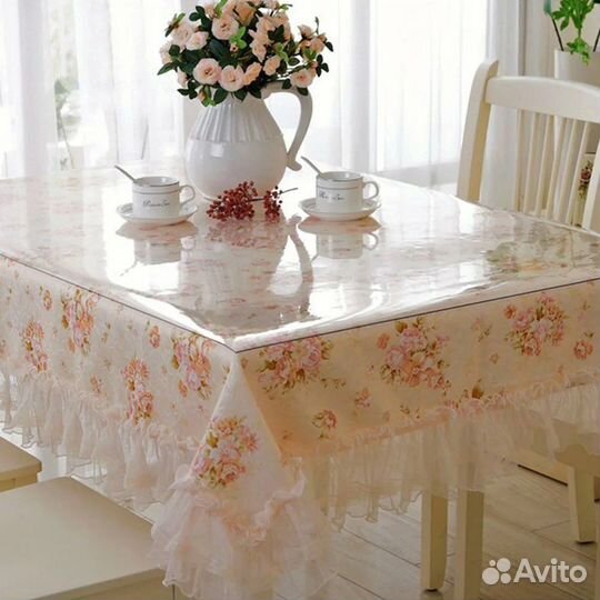 Силиконовая прозрачная скатерть