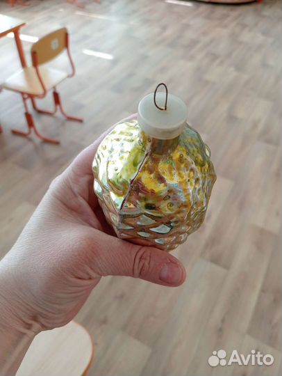 Елочная игрушка СССР, шишка кремлёвская большая
