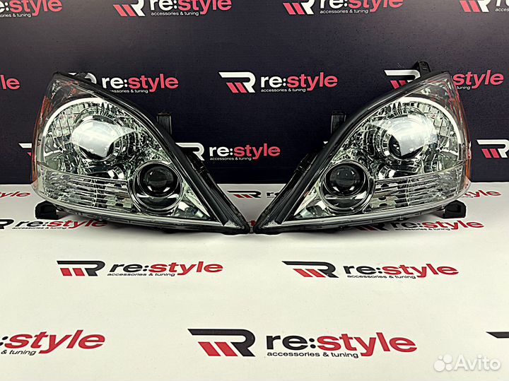 Фары Лексус GX470 Зеленые