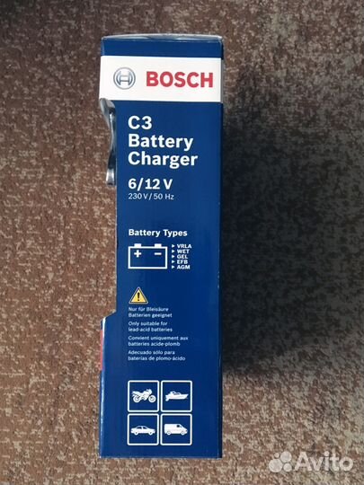Зарядное устройство акб 12V и 6V для а/м Bosch C3
