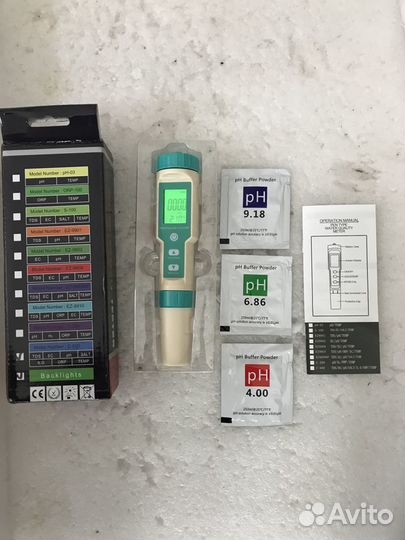 Ph метр PH TDS EC ORP Salinity S. G temp 7в1