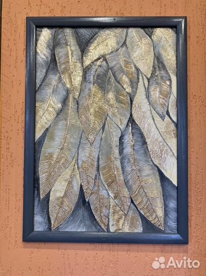 Интерьерная картина с поталью