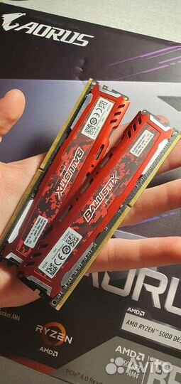 16 gb Crucial ballistix Sport LT 3000 cl15гонятся