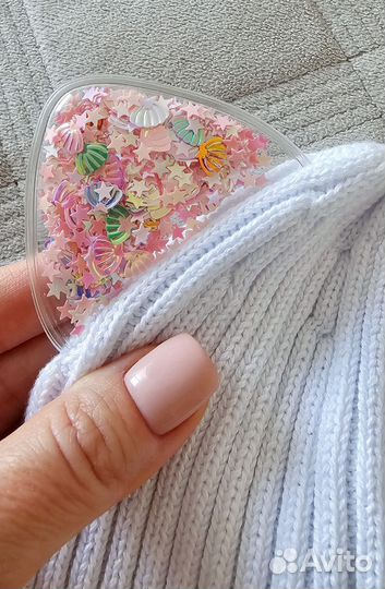 Шапка для девочки с ушками 48-50