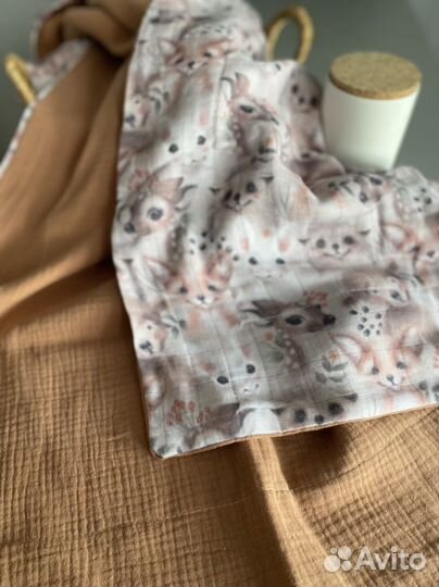 Мслиновый плед «Зверята»