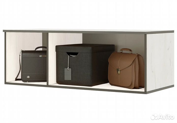 Норд Антресоль к шкафу (1200) (Дуб Крафт Белый)