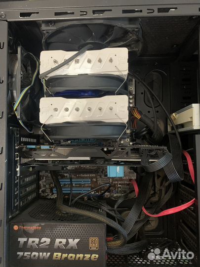 Мат. пл. ам3, fx8320, 2х4 гб, кулер 300вт