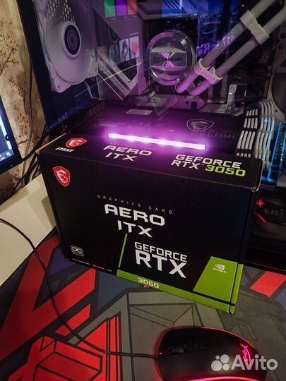 Новая Видеокарта MSI RTX 3050 aero ITX 8G OC v2