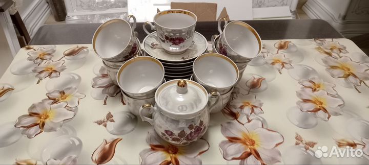 Чайный сервиз керамический