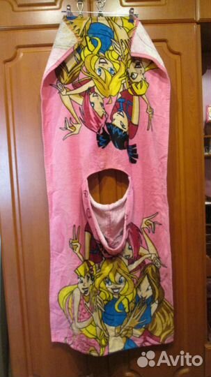 Полотенце пончо для девочки. Винкс