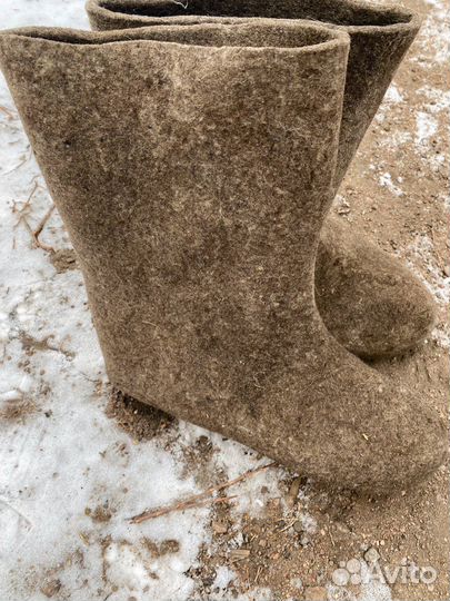 Валенки мужские на резиновой подошве