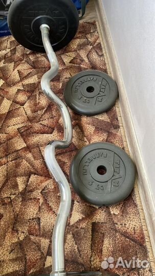 Штанга с блинами