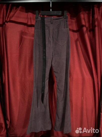 Rick Owens Bootcut pants velvet