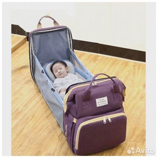 Рюкзак для мам+кроватка для малыша