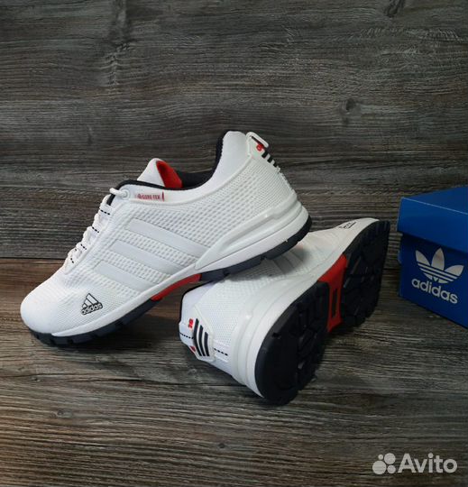 Кроссовки Adidas белые артикул 7120 вентиляция