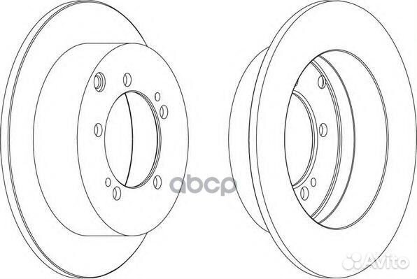 Диск тормозной задний mitsubishi Outlander/XL/L