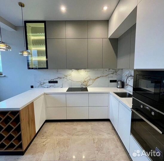 Кухонный гарнитур п образный от производителя на заказ