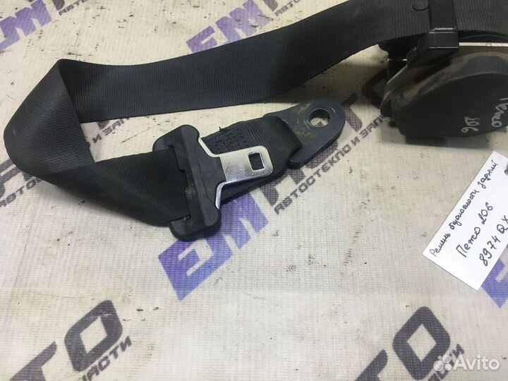 Ремень безопасности задний Пежо 206