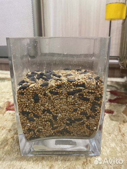 Клетка + игрушки, еда для попугая