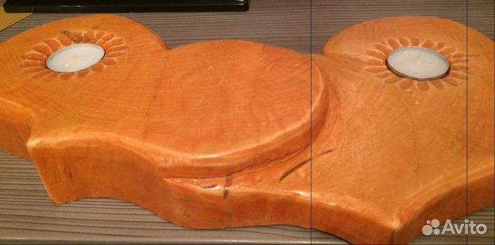 Подсвечник дерево, ручная работа