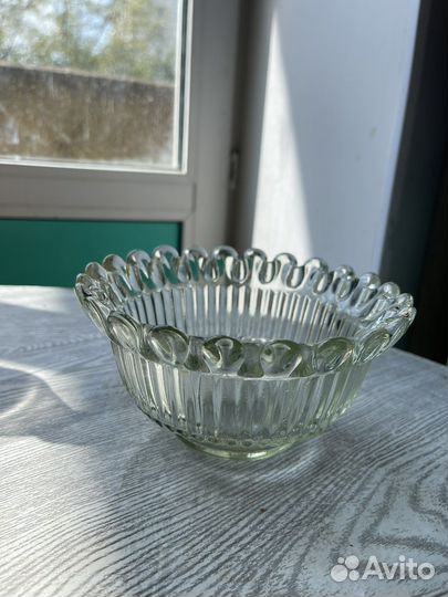 Ваза для фруктов салатник хрусталь