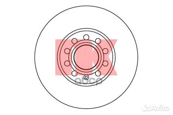 Диск тормозной 204743 204743 Nk