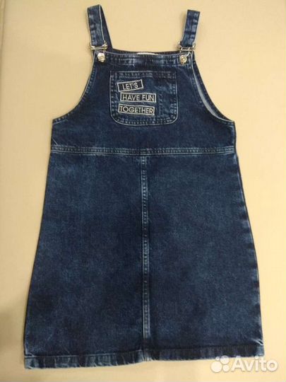 Джинсовый сарафан для девочки