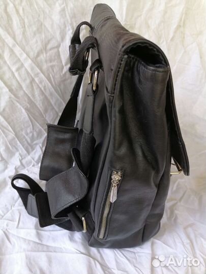 Рюкзак кожаный мужской бу